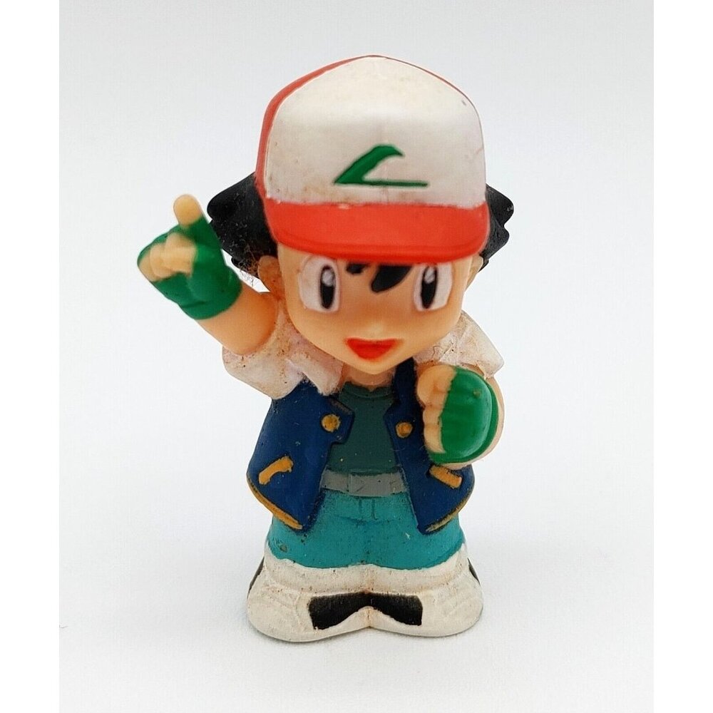 Bandai Pokemon Early Figure Finger Puppet Soft Vinyl Satoshi 1998 Ash